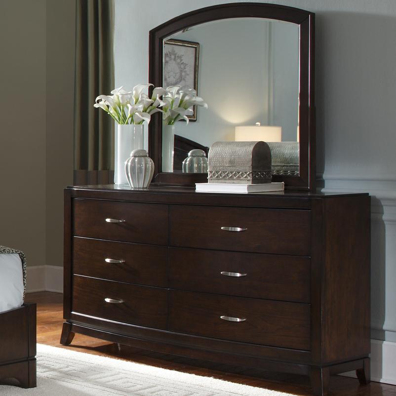 Liberty Furniture Avalon Dresser & Arch Top Mirror Set Sheely's